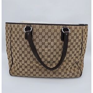 Authentic Gucci GG Canvas Tote Vintage #4318M